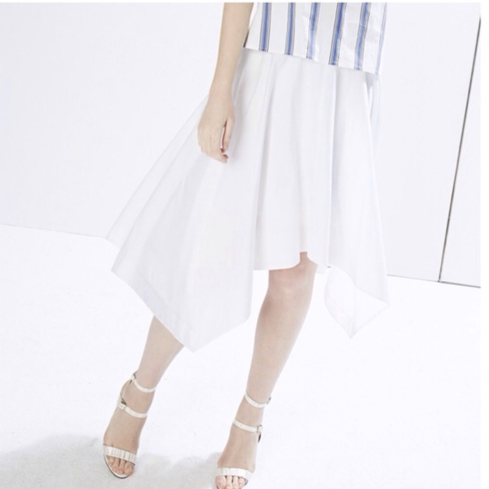 Rebecca Minkoff white Jackie asymmetric skirt - Picture 1 of 4